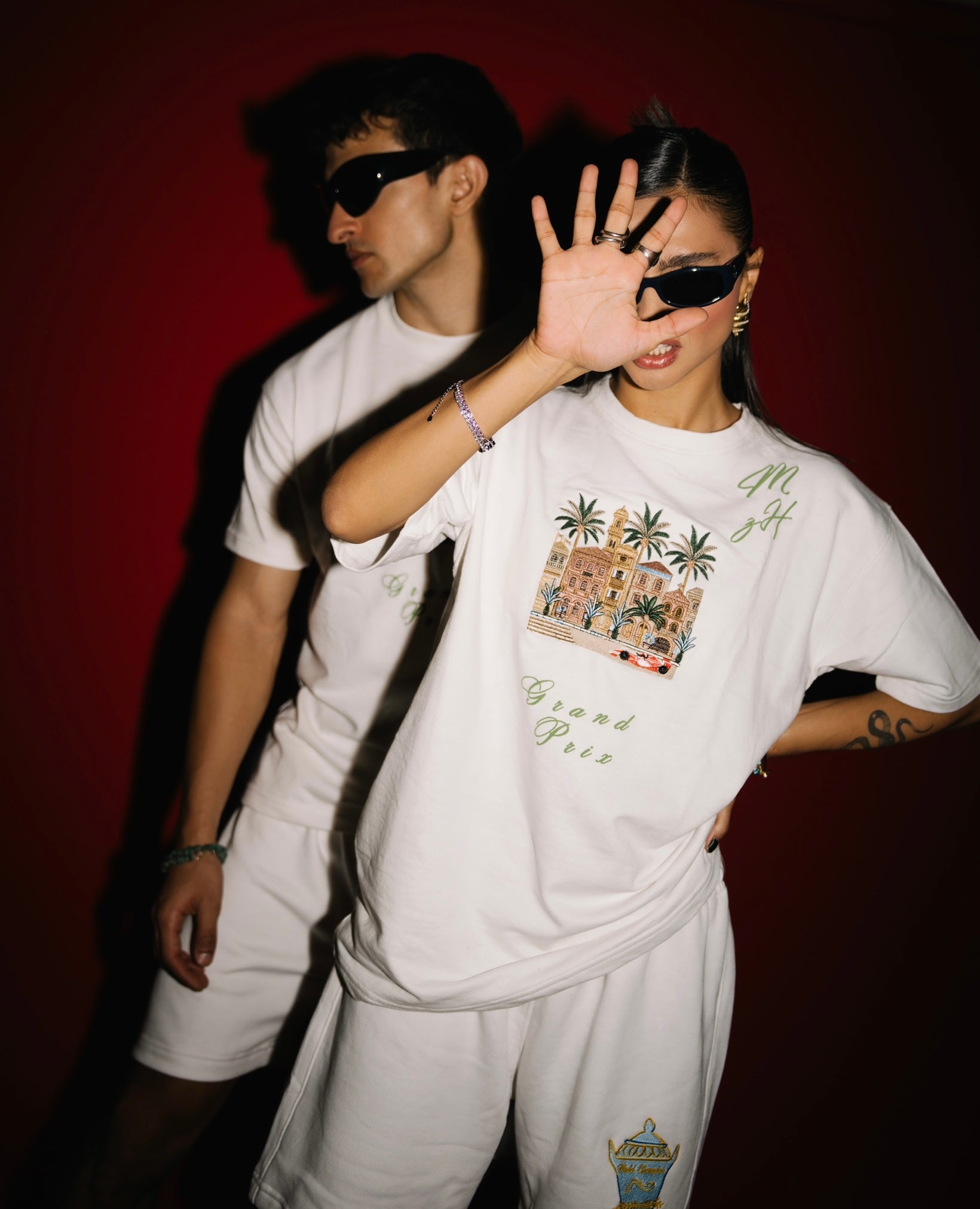 White Embroidered T-Shirt