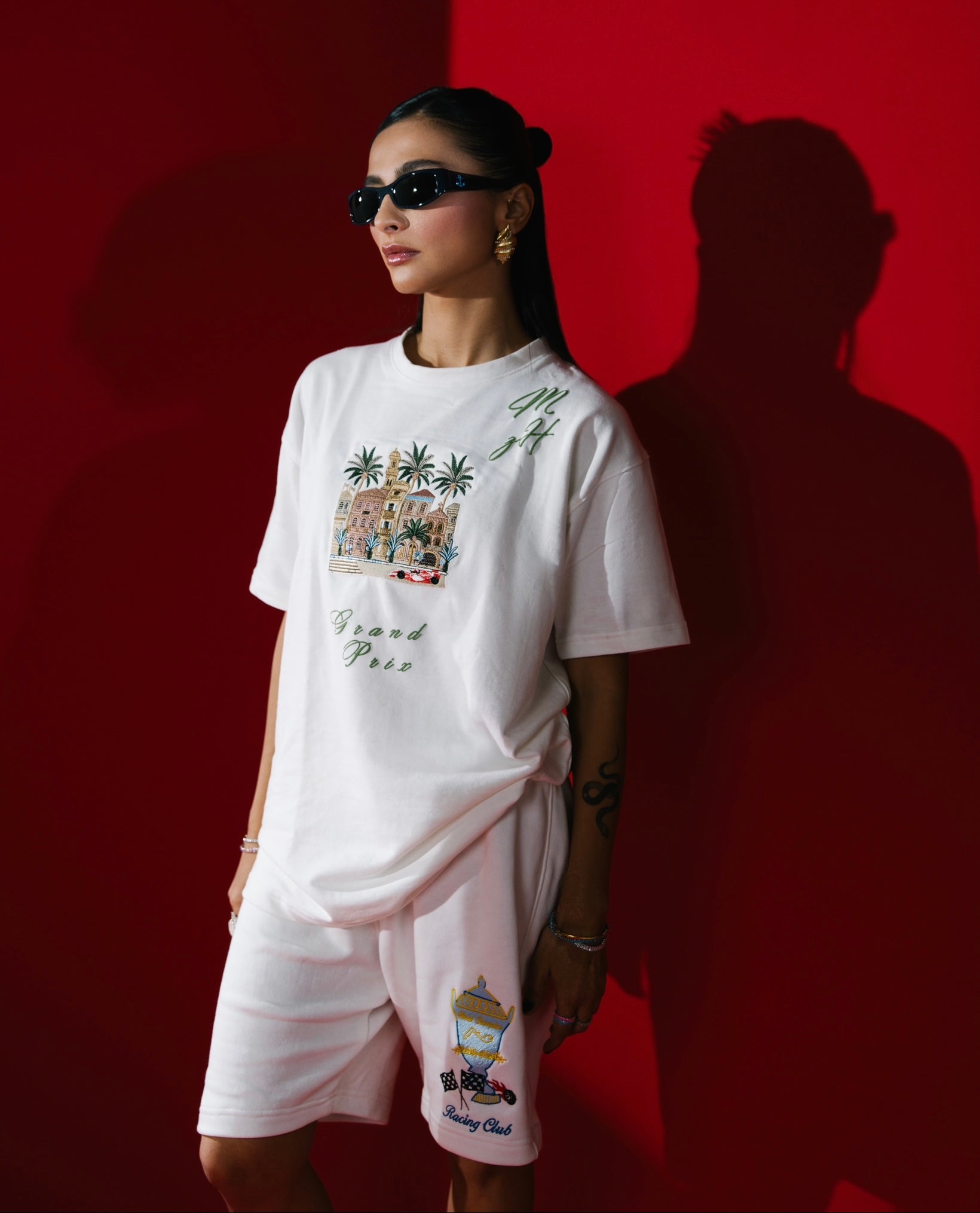 White Embroidered T-Shirt